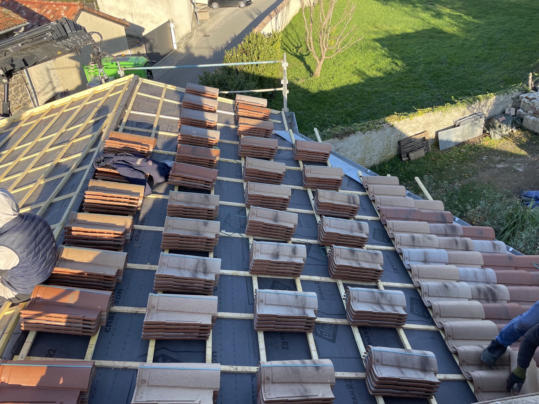 Réfection de charpente et couverture à Chantemerle-les-Blés